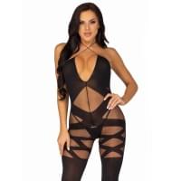 Бодистокинг Leg Avenue Illusion halter bodystocking Black One size