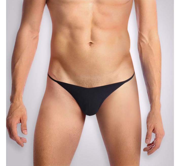 Чоловічі трусики з силіконовою анальною пробкою Art Sex - Sexy Panties plug size S Black XS-2XL