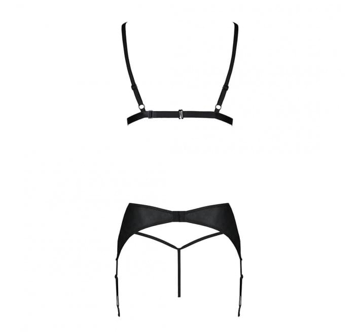 Комплект из экокожи Passion Miley Set black XXL/XXXL