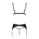 Комплект из экокожи Passion Miley Set black XXL/XXXL