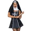 Костюм монахини Leg Avenue Naughty Nun S, платье, головной убор