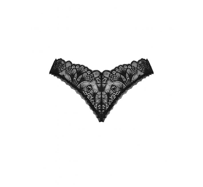 трусики Obsessive Donna Dream crotchless thong чорні M/L