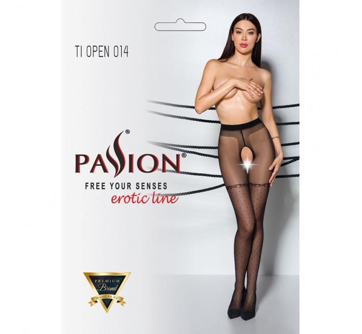 Колготки з відкритим доступом Passion TIOPEN 014 black 1/2 (20 den)