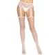 Чулки-сетка Leg Avenue Net stockings with garter belt пояс, подвязки White One size