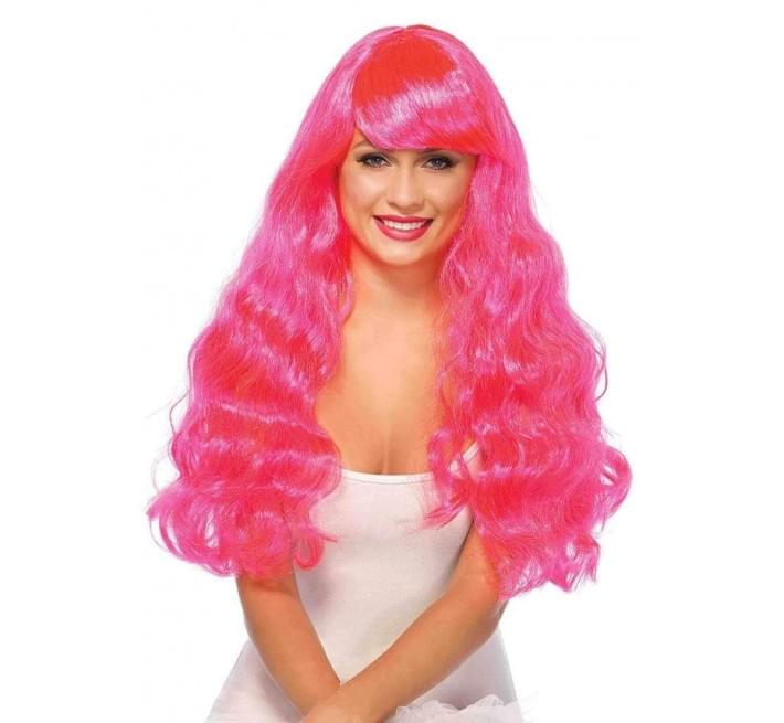 Перука Leg Avenue Neon Star Long Wavy Wig Pink