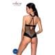 Сетчатый боди с халтером Passion Amanda Body black L/XL