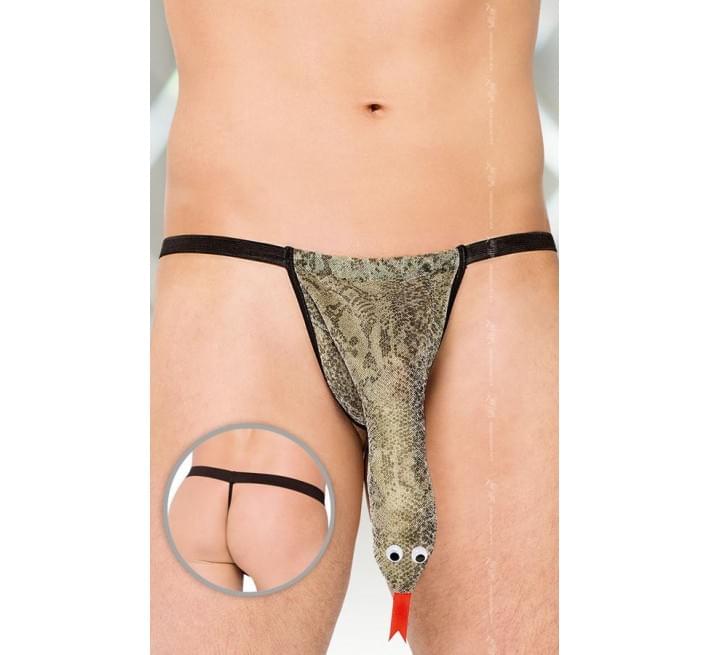 Чоловічі труси SoftLine Thong 4440 Сріблясті S/M/L