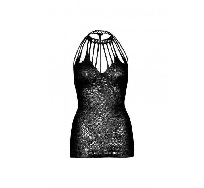 Ажурна сукня-сітка Leg Avenue Lace mini dress with cut-outs Black one size