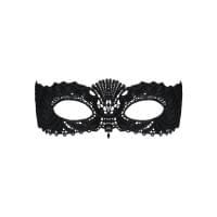 Мереживна маска Obsessive A700 mask, чорна, єдиний розмір