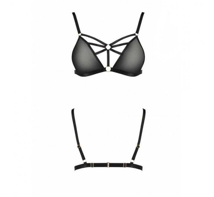 Бюстгальтер-стрепы Passion Exclusive MEGGY BRA black XXL/XXXL