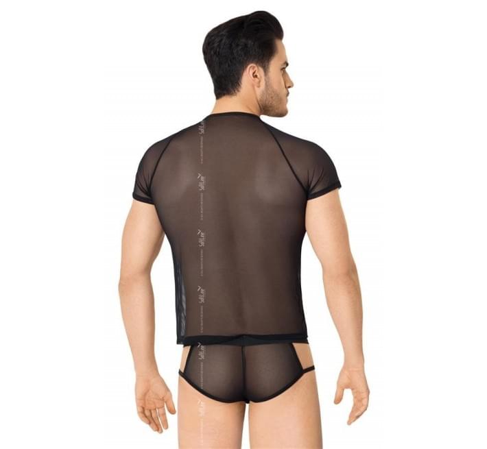 Комплект білизни SoftLine Shirt and Shorts 4607 Чорний XL
