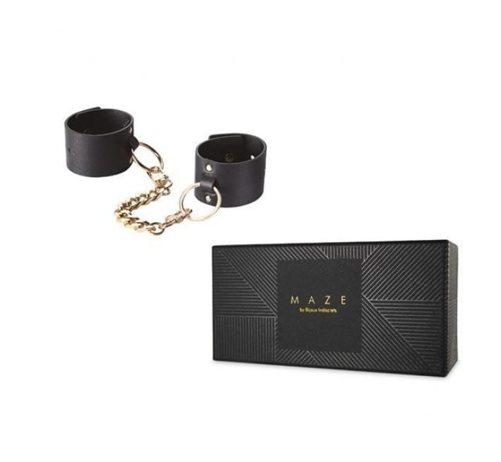 Наручники Bijoux Indiscrets MAZE Wide Cuffs Чорні