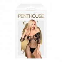 Бодістокінг з імітацією ліфа Penthouse High Profile Чорний S/L