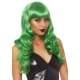 Волнистый парик Leg Avenue Misfit Long Wavy Wig Green, длинный, реалистичный вид, 61 см