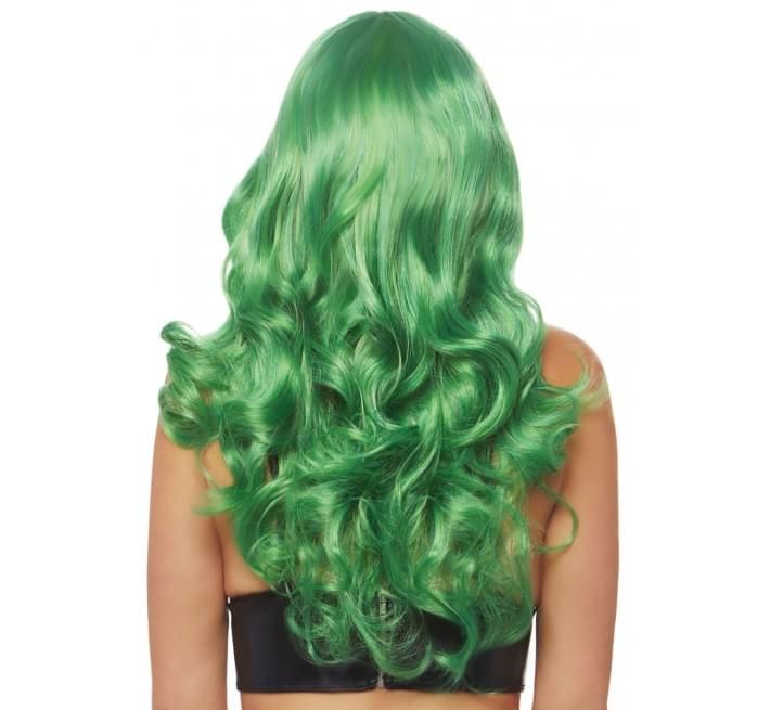 Волнистый парик Leg Avenue Misfit Long Wavy Wig Green, длинный, реалистичный вид, 61 см