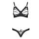 Комплект из экокожи Passion CELINE BIKINI black L/XL