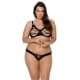 Комплект из экокожи Passion CELINE BIKINI black 4XL/5XL