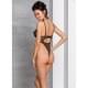 Эротический боди с рисунком Passion LOVELIA BODY black L/XL