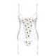 Корсет с подвязками + стринги Passion LOVELIA CORSET white L/XL