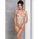 Эротический боди с рисунком Passion LOVELIA BODY white XXL/XXXL