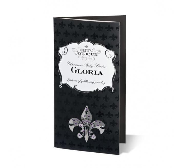Пестіс із кристалів Petits Joujoux Gloria set of 2 Чорні/фіолетові