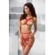 Комплект білизни Passion MAGALI SET OpenBra Червоний XXL/XXXL