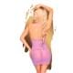 Мини-платье с кружевным лифом и стрингами Penthouse Bedtime Story Фиолетовое S/M