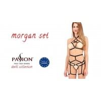 Комплект белья Passion MORGAN SET OpenBra Черный L/XL