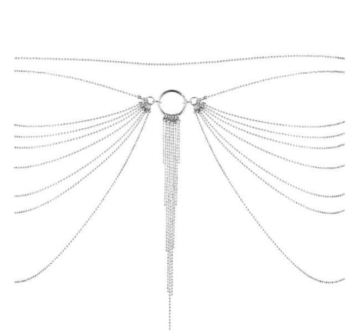 Ланцюжок трусики або ліф Bijoux Indiscrets Magnifique Waist Chain Сріблястий