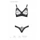 Комплект из экокожи Passion CELINE BIKINI black XXL/XXXL