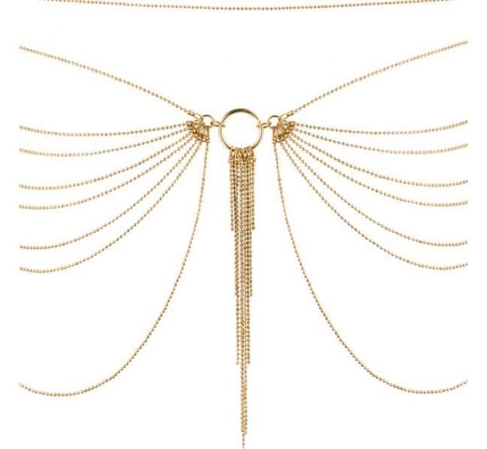 Цепочка трусики или лиф Bijoux Indiscrets MAGNIFIQUE Waist Chain Золотая