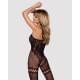 Бодистокинг Obsessive Bodystocking F213 имитация кружевного боди и резинки для чулок black S/M/L