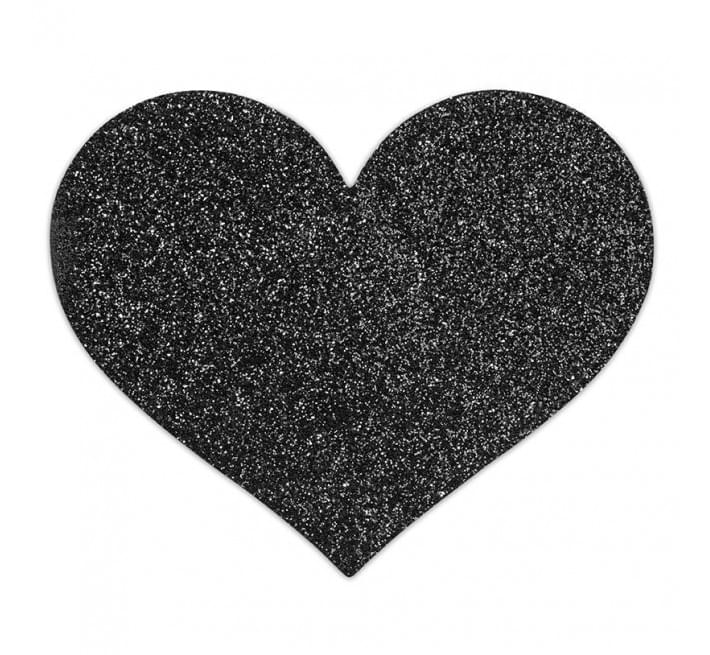 Прикраса на соски Bijoux Indiscrets Flash Heart Чорні