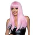 Длинный розовый парик Leg Avenue Long straight bang wig, гладкая, 61 см