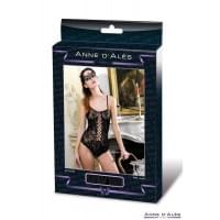 Боди сетка Anne De Ales BAROQUE Черная M/L