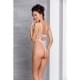 Эротический боди с рисунком Passion LOVELIA BODY white S/M