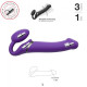 Безремневий страпон із вібрацією Strap-On-Me Vibrating Фіолетовий L