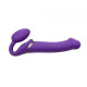 Безремневий страпон із вібрацією Strap-On-Me Vibrating Фіолетовий L