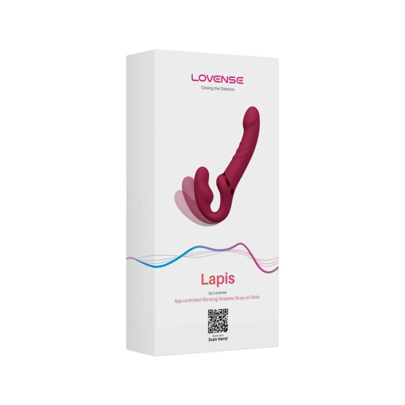 Безременный страпон Lovense Lapis vibrating strapless strap-on