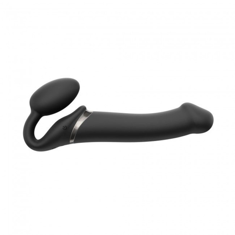 Безремневий страпон із вібрацією Strap-On-Me Vibrating Чорний L