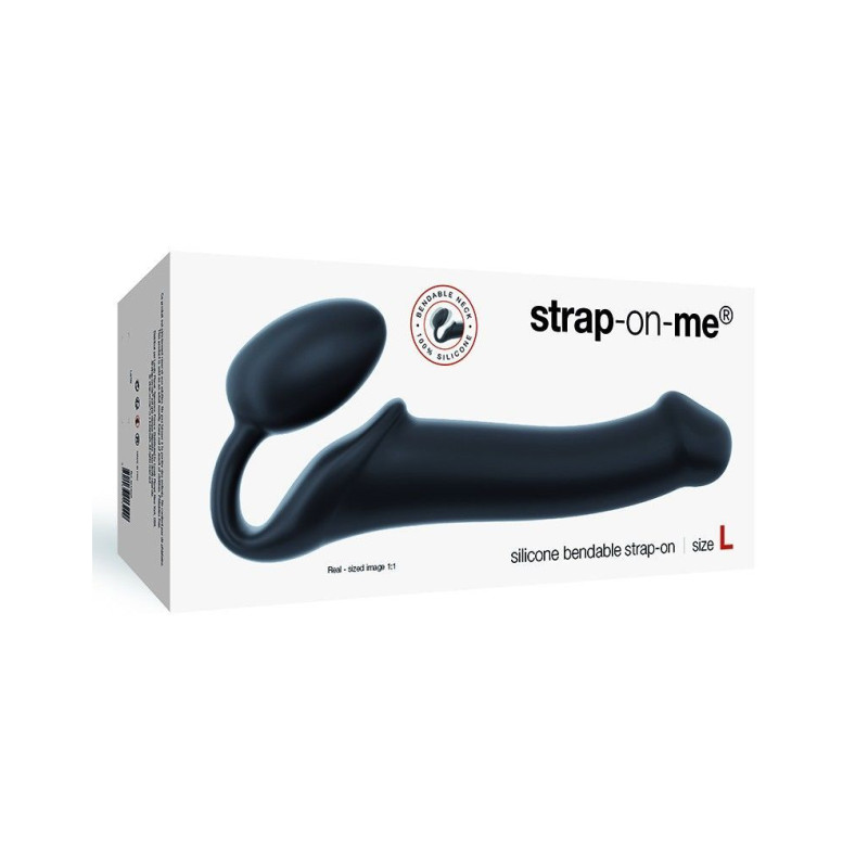 Безремневой страпон Strap-On-Me Черный L