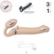 Безремневий страпон з вібрацією Strap-On-Me Vibrating Тілесний L
