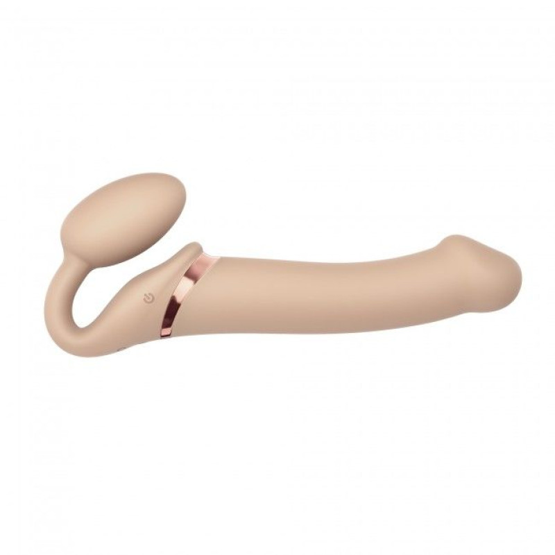 Безремневий страпон з вібрацією Strap-On-Me Vibrating Тілесний L