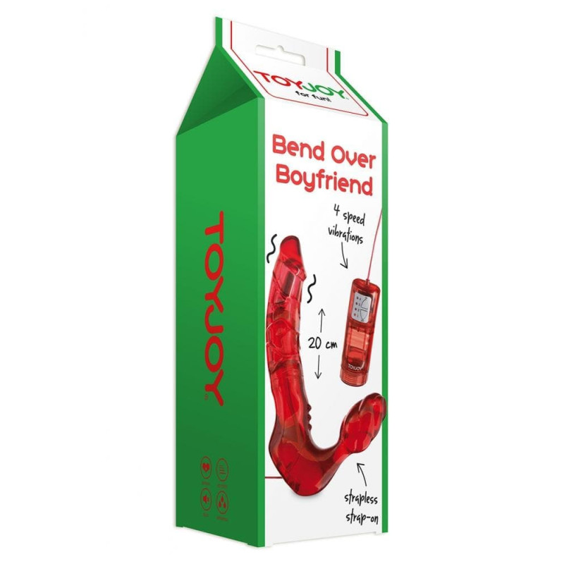 Безремневий страпон з вібрацією Toy Joy Bend Over