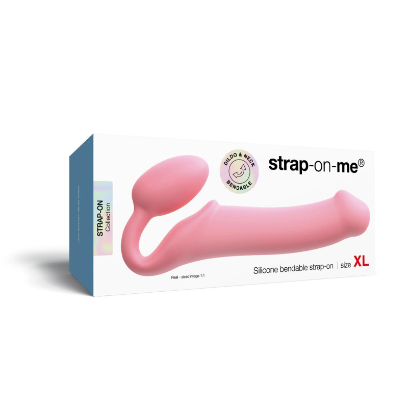 Безремінний страпон Strap-On-Me Rose XL, повністю регульований, діаметр 4,5 см