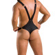 Чоловіче боді з люверсами Passion 028 Harry Black L/XL