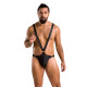 Чоловіче боді з люверсами Passion 028 Harry Black L/XL