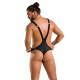 Чоловіче боді з люверсами Passion 028 Harry Black L/XL
