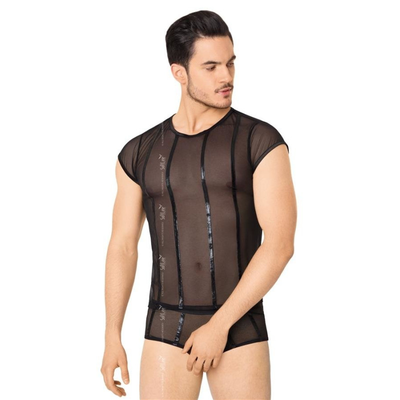 Комплект білизни SoftLine Shirt and Shorts 4608 Чорний XL
