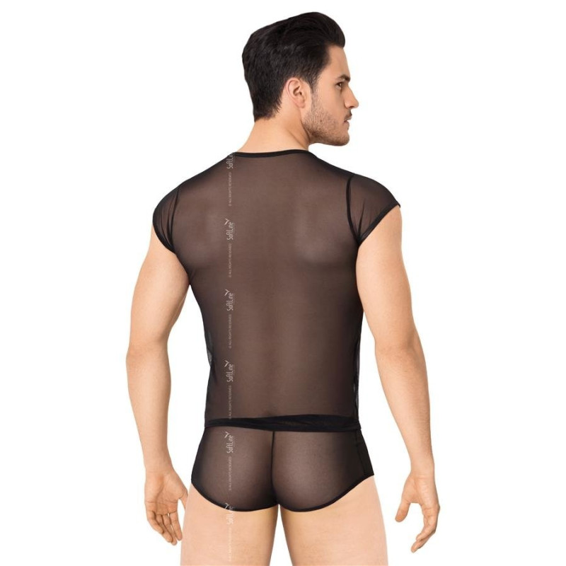 Комплект білизни SoftLine Shirt and Shorts 4608 Чорний XL